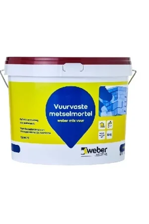 Weber mix vuurvaste mortel 12 kg emmer Direct Beschikbaar