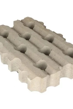 Grastegel 61x41x12 cm grijs geribbeld MP Snelle Levering