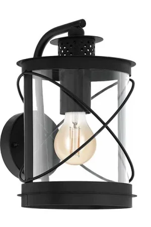 Merkproduct HILBURN NEERWAARTS WL E27 zwart