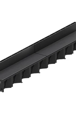 Aco Hexa Slotline goot 100 cm zwart met 2 opzetelementen Korting