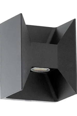 Flitsaanbieding MORINO LED wandlamp up/down antraciet