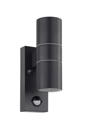 Nu Kopen RIGA 5 LED wandlamp antraciet met bewegingsmelder