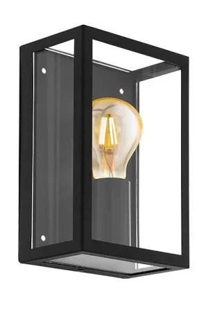 Hete Deal ALAMONTE 1 wandlamp zwart E27