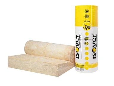 Aanbieding ISOVER Systemroll 1000 glaswol 140mm glaswoldeken 2700x580x140 Rd:4.35 (=1,57m²)