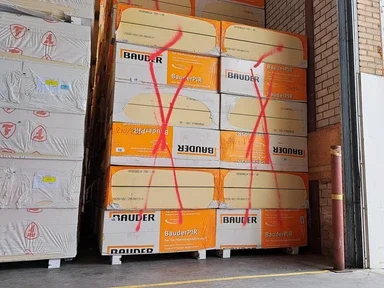 B-keus PIR afschot 2-zijdig aluminium 1200x1200x210/230mm (1,44m²) Uitverkoop