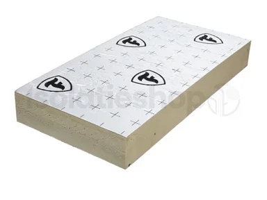 B-keus PIR 2-zijdig aluminium 1200x600x160mm Rd:6,95 (0,72m2) Snelle Levering