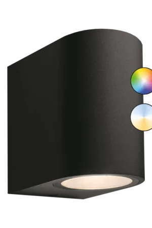 Express Levering Garden Lights - Wandverlichting Gilvus zwart plus (SMART) - Zwart