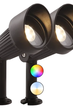 Garden Lights - Smart lamp Focus plus bundelset 2st - Zwart Dagaanbieding