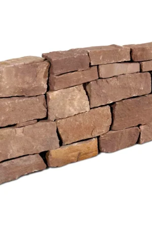 Actieprijs Michel Oprey - Stapelblok Weser rood - 10-25 cm - donker