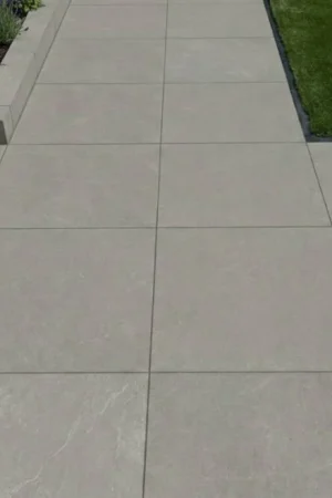 Alleen Vandaag AANBIEDING- Keramische tuintegel Natuursteenlook - 60x60x4,8 cm - Ibiza smoke