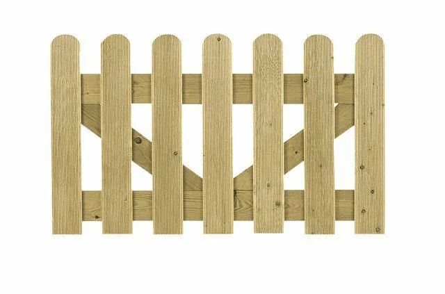 Alleen Vandaag Carpgarant - Tuinpoort vuren met relief boven afgerond - 100x60cm