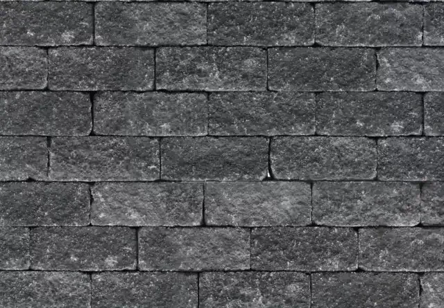 Tuinvisie - Wallblock Tumble beton - 12x12x30 cm - antraciet Populair