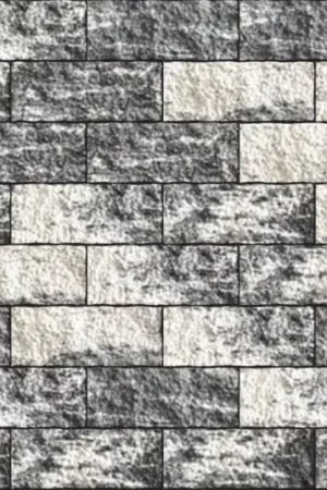 Tuinvisie - Wallblock Tumble beton - 12x12x30 cm - zeeuws bont Meest Verkocht