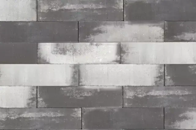 Tuinvisie - Wallblock New beton - 12x10x60 cm - zeeuws bont Fabrieksprijs