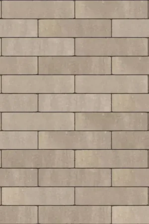 Tuinvisie strakke bestrating Purestone Waalformaat 20x5x7cm Clay Voordeelprijs
