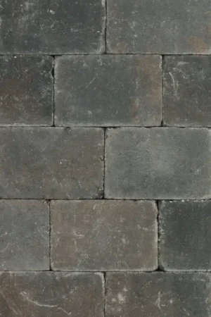 Bestel Nu Tuinvisie getrommelde bestrating Metro 20x30x6 bruin/zwart genuanceerd