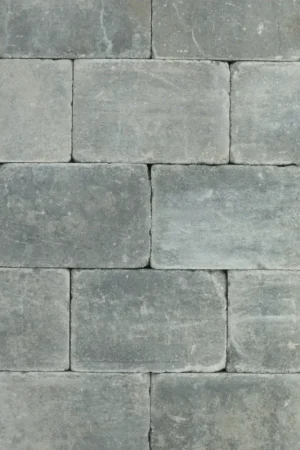 Tuinvisie getrommelde bestrating Metro 20x30x6 grijs/zwart genuanceerd Bestel Nu