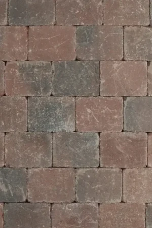 Bestel Nu Tuinvisie getrommelde bestrating Metro 15x20x6 rood genuanceerd