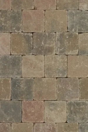 Tuinvisie getrommelde bestrating Metro 15x15x6 S brons genuanceerd Gecertificeerd