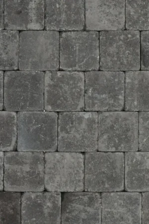 Tuinvisie Getrommelde bestrating Tambour 10x10x6 antraciet Tijdelijk Beschikbaar