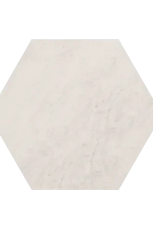 Tuinvisie keramische Staptegel Hexagons Ø60x52x2 Quarzite Bianca Fabrieksprijs