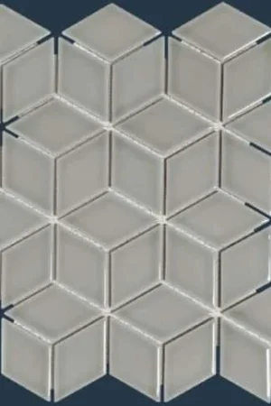 Beperkt Aanbod The Mosaic Factory Paris 3D Cubic Glossy Grey