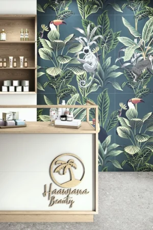 APE Silk Decor Toucan Blue Set (3) DEF Koopje