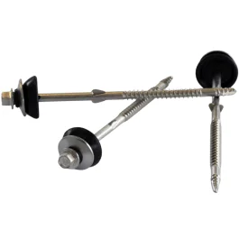 Beperkte Voorraad Golfplaatschroeven vezelcement golfplaten RVS 6.3x130mm - doos 100 stuks