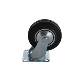 Zwenkwiel 125 mm rubber 100 kg Direct Beschikbaar