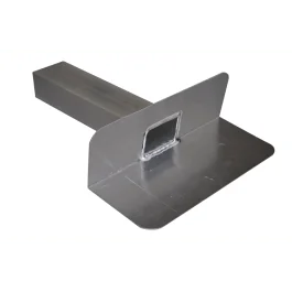 Aluminium kiezelbak 6x8 cm uitloop 33 cm 90º Direct Beschikbaar