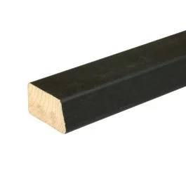 Vuren ventilatielat achterlat zwart 28x41-47x4500mm Direct Beschikbaar