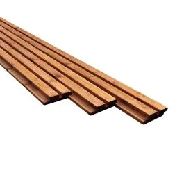 Beste Prijs Deens rabat rhombusprofiel bruin geïmpregneerd 26x95x5100 mm
