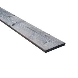 Actieprijs Douglas Lariks tuinplank zwart geschaafd 18x140x5000mm