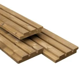 Thermowood vuren triple rhombus model Kyle 27x143x3600mm Nieuw