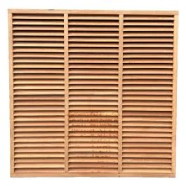 Tuinscherm Hardhout Bangkirai type Louvre 1800x1800 Meest Verkocht