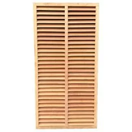 Voordeelprijs Tuinscherm Hardhout Bangkirai type Louvre 900x1800