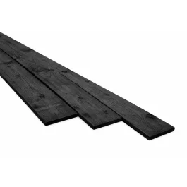 Tuinplank schuttingplank zwart geïmpregneerd 16x140x1800 mm Gratis Verzending