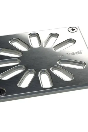 Wedi Fundo Fino Afvoerrooster 1.3 Vierkant Schroefbaar Nieuw