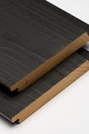 Bestel Nu Modiwood FR-D Colour Fins Rabat XL Gevelplank Zwart RAL9005