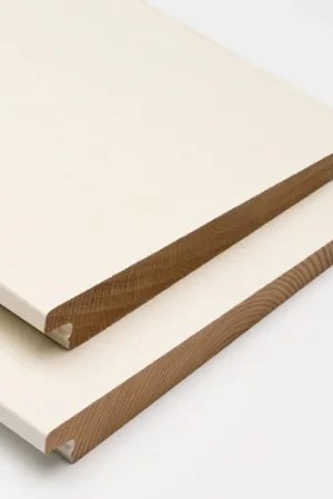 Weekendaanbieding Modiwood FR-D Colour Zweeds Rabat Gevelplank Creme Wit RAL9001