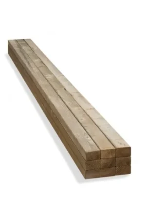 Vuren hout geïmpregneerd 50x50mm - Netto 44x44mm Beperkte Voorraad