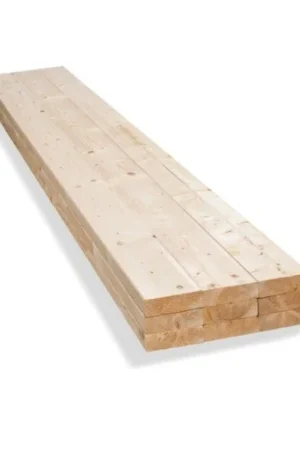 Vuren balk C24 geschaafd 50x200mm - Netto 44x195mm Beperkte Voorraad