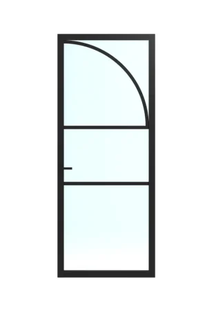 Bestseller Binnendeur Skantrae SSL 14514 Blank Glas Zwart Gelakt