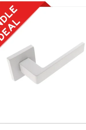 Beste Prijs Sluitwerkpakketten met Deurkruk Quadrate 28 Regular Wit