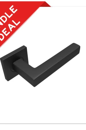 Actieprijs Sluitwerkpakketten met Deurkruk Squared 16 Regular Zwart