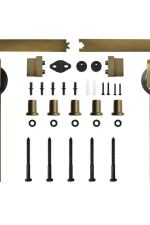 Austria Nero Industriale Schuifdeursysteem Brons Messing Recht Dagaanbieding