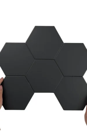 Veilige Betaling Outlet artikel: Cifre Ceramica HexagonTimeless Black mat 15x17cm