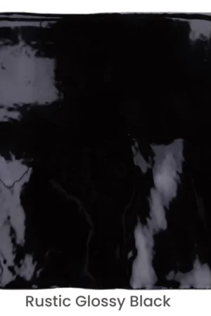 Actieprijs Rustic Handmade Wandtegel 13x13cm Vierkant Glossy Black