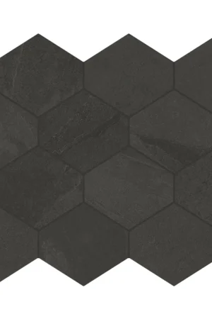 Actieprijs Unicom Starker Brazilian Slate Rail Black Hexagon 25x34cm
