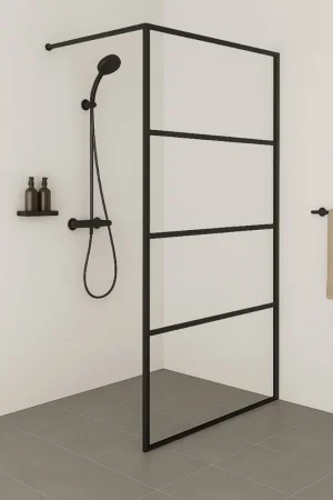 Wiesbaden Horizon Inloopdouche 8mm Helder Glas / Mat Zwart Must-Have